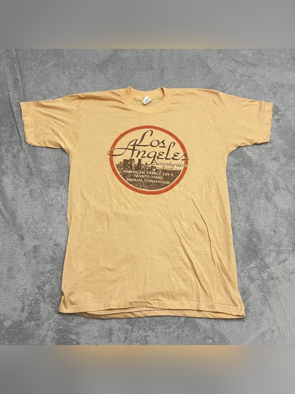 Vintage Single Stitch Los Angeles 1979 American Family Life Convention Tshirt XL